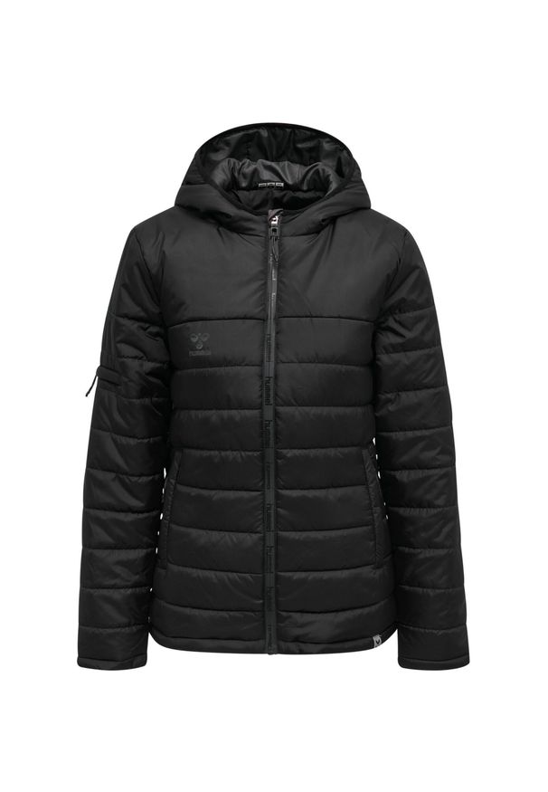 Kurtka damska Hummel Quilted North. Kolor: wielokolorowy, szary, czarny, brązowy. Sport: outdoor, piłka nożna