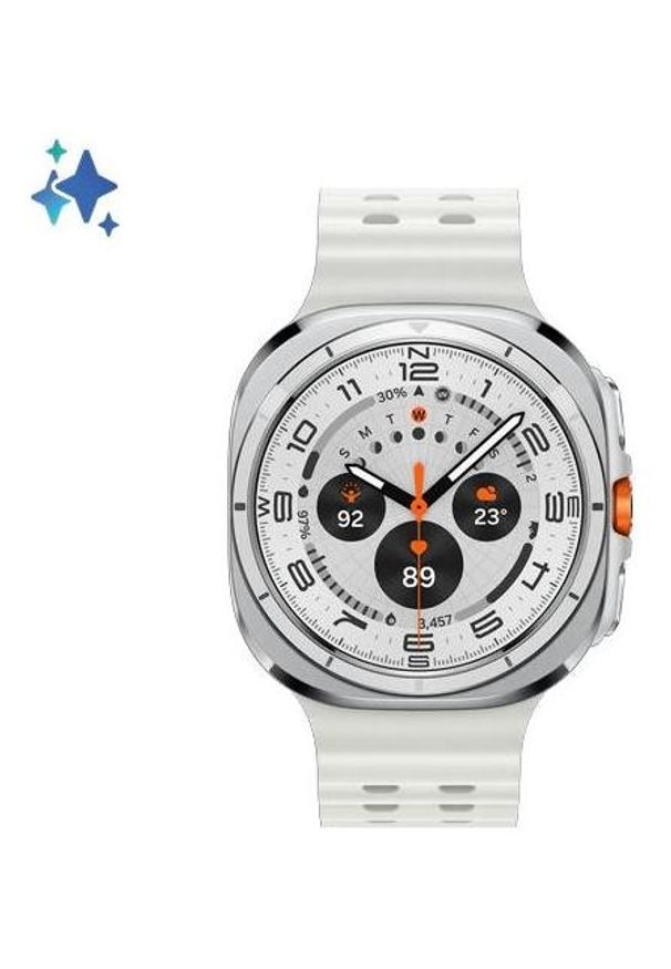 SAMSUNG - Samsung Galaxy Watch Ultra LTE 47mm Tytanowy Biały (L705). Kolor: biały. Styl: sportowy
