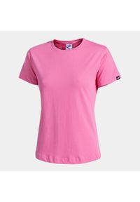 T-shirt damski Joma Desert Pink, krótki rękaw, 100% bawełna, XL. Kolor: różowy. Materiał: bawełna. Długość rękawa: krótki rękaw. Długość: krótkie. Sport: joga i pilates, piłka nożna #1