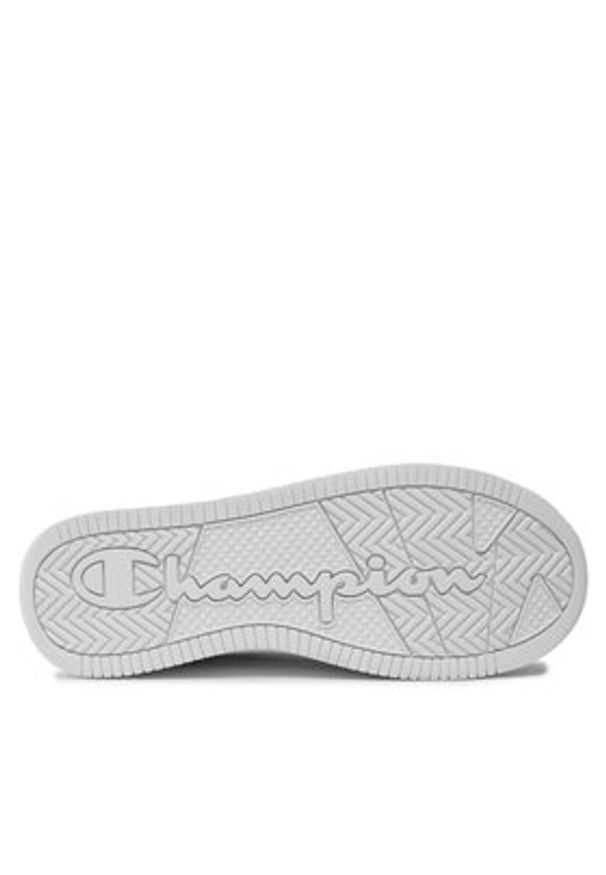 Champion Sneakersy Mid Cut Foul Play Plat Mid Animalie S11601-WW001 Biały. Kolor: biały. Materiał: skóra