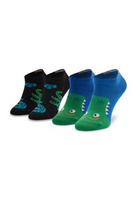 Happy-Socks - Zestaw 2 par niskich skarpet dziecięcych Happy Socks. Kolor: niebieski