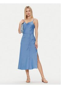 YAS Sukienka codzienna Thea 26028891 Niebieski Regular Fit. Okazja: na co dzień. Kolor: niebieski. Materiał: syntetyk. Typ sukienki: proste. Styl: casual #6