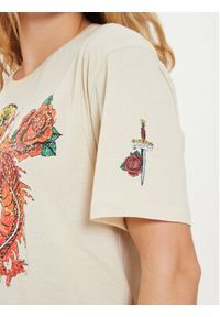 Brave Soul T-Shirt MTS-149LENNON Écru Straight Fit. Materiał: bawełna #5
