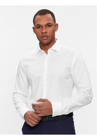 Hugo Koszula Kenno 50508316 Biały Slim Fit. Kolor: biały. Materiał: bawełna #1