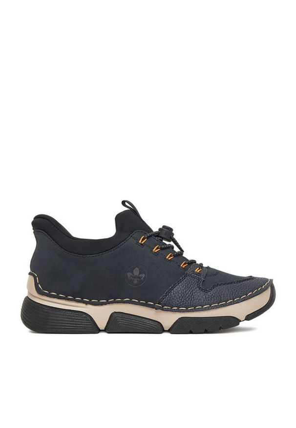 Rieker Sneakersy 45963-14 Granatowy. Kolor: niebieski. Materiał: syntetyk, materiał