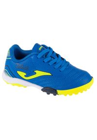 Buty piłkarskie Dziecko Joma Toledo 24 Moquette niebieski. Kolor: niebieski. Materiał: materiał, syntetyk. Szerokość cholewki: normalna. Sport: piłka nożna