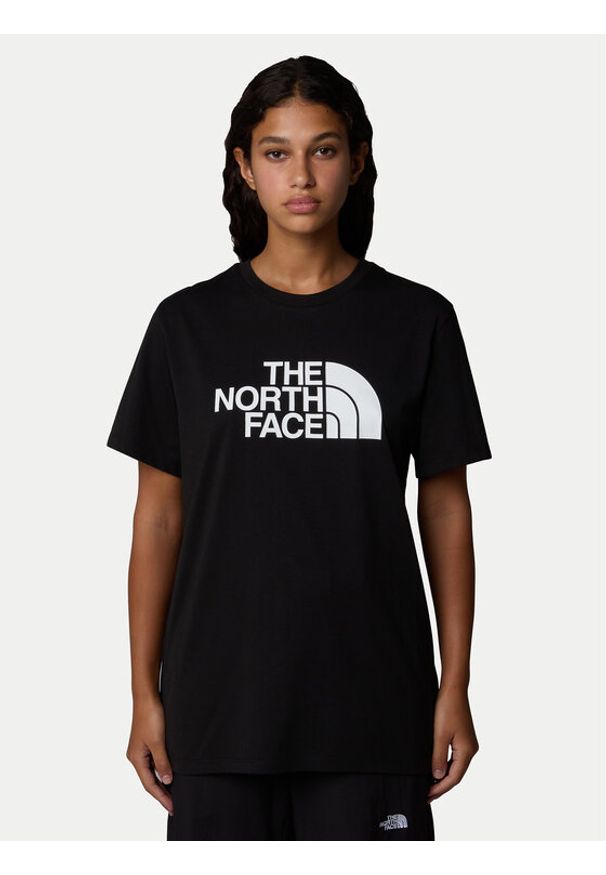 The North Face T-Shirt Easy NF0A8A6G Czarny Loose Fit. Kolor: czarny. Materiał: syntetyk, bawełna