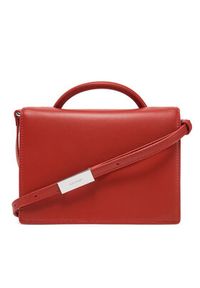 Calvin Klein Torebka Ck Linn Top Handle Crossbody K60K613162 Czerwony. Kolor: czerwony. Materiał: skórzane