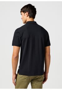 Wrangler - MESKA KOSZULKA WRANGLER POLO SHIRT BLACK 112365465. Typ kołnierza: polo #5