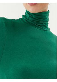 United Colors of Benetton - United Colors Of Benetton Golf 35JBD200N Zielony Slim Fit. Typ kołnierza: golf. Kolor: zielony. Materiał: wiskoza #3