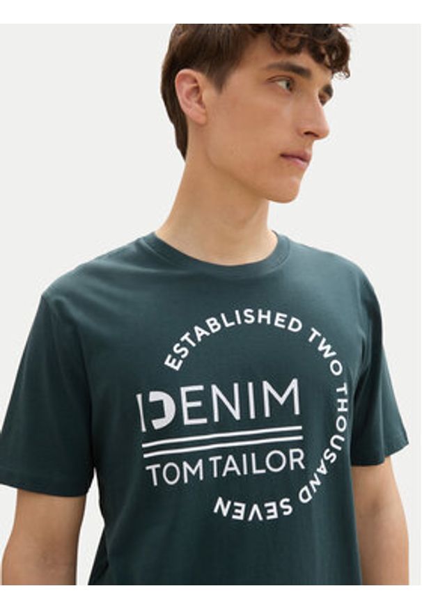 Tom Tailor Denim T-Shirt 1043491 Zielony Regular Fit. Kolor: zielony. Materiał: bawełna