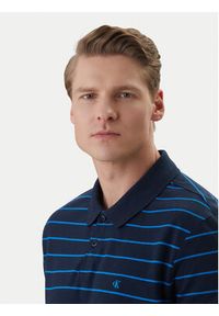 Calvin Klein Jeans Polo LV04RF216G Granatowy Regular Fit. Typ kołnierza: polo. Kolor: niebieski. Materiał: bawełna #4