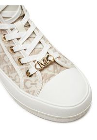 MICHAEL Michael Kors Trampki Evy High Top 43F4EYFE5B Beżowy. Kolor: beżowy. Materiał: skóra