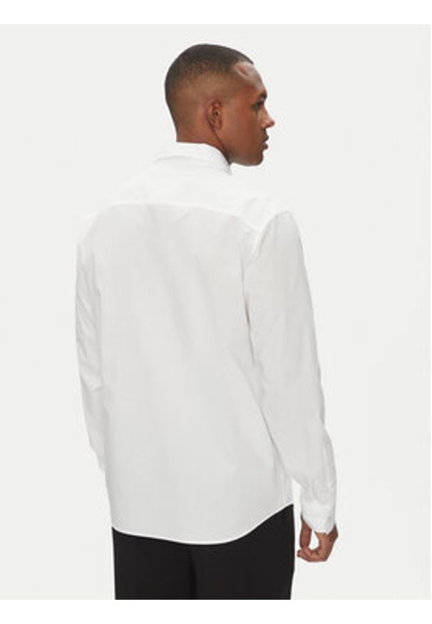 Versace Jeans Couture Koszula 78GALYR1 Biały Slim Fit. Kolor: biały. Materiał: bawełna