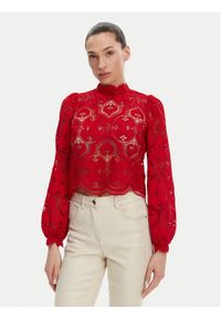 Morgan Bluzka 251-OMBRE Czerwony Regular Fit. Kolor: czerwony. Materiał: syntetyk #1