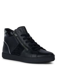 Geox Sneakersy D Blomiee D366HD 054BS C9999 Czarny. Kolor: czarny. Materiał: skóra, zamsz
