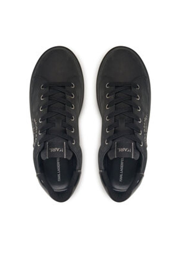 Karl Lagerfeld - KARL LAGERFELD Sneakersy Kapri KL52537K Czarny. Kolor: czarny. Materiał: skóra, nubuk