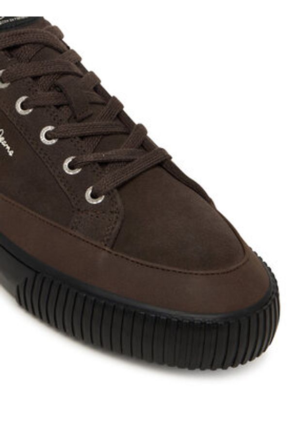 Pepe Jeans Sneakersy Ben Evolution M PMS300001 Brązowy. Kolor: brązowy. Materiał: zamsz, skóra