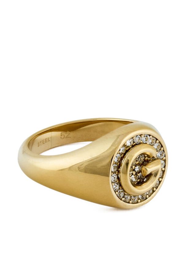 Guess Pierścionek JUBR05 449JW Złoty. Materiał: metalowe. Kolor: złoty