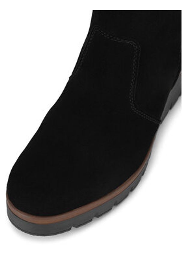 Rieker Botki Y5065-00 Czarny. Kolor: czarny. Materiał: skóra, zamsz