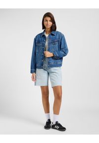 Lee - DAMSKA KURTKA JEANSOWA LEE LOOSE RIDER JACKET TUMBLING SKY 112363482. Materiał: jeans #4