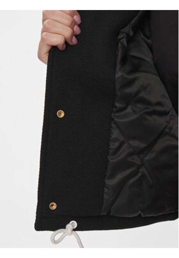 Tommy Jeans Kurtka bomber Varsity DW0DW17236 Czarny Relaxed Fit. Kolor: czarny. Materiał: syntetyk