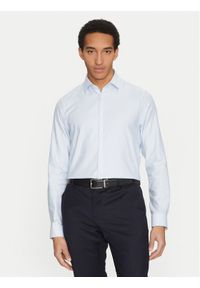 Calvin Klein Koszula K10K114302 Błękitny Slim Fit. Kolor: niebieski. Materiał: bawełna #1