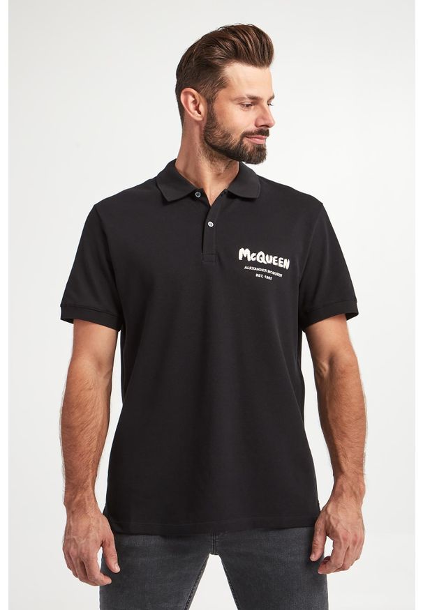 Alexander McQueen - Polo męskie ALEXANDER MCQUEEN. Typ kołnierza: polo