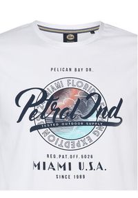 Petrol Industries T-Shirt M-1050-TSR602 Biały Regular Fit. Kolor: biały. Materiał: bawełna