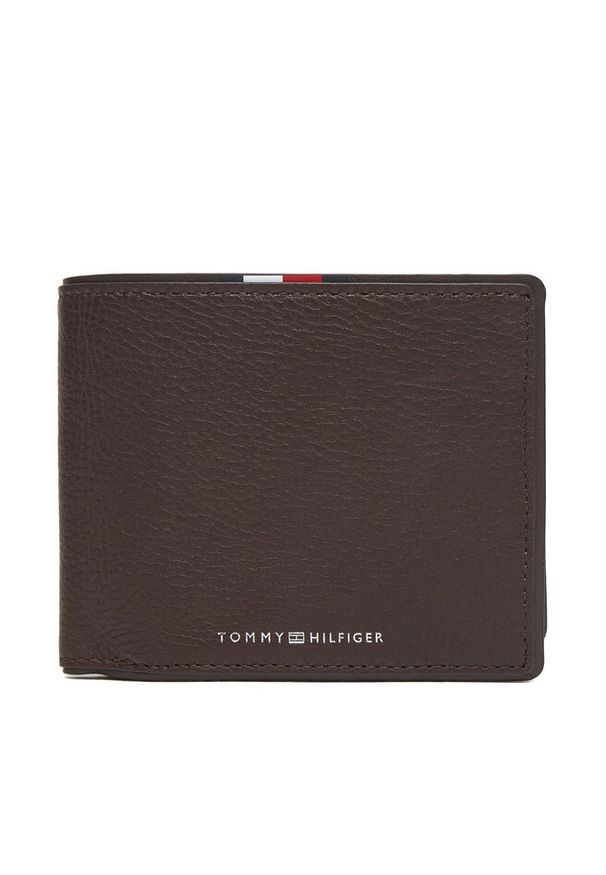 TOMMY HILFIGER - Duży Portfel Męski Tommy Hilfiger. Kolor: brązowy