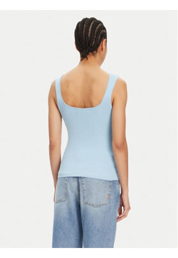 Vero Moda Top Willow 10326450 Niebieski Slim Fit. Kolor: niebieski. Materiał: wiskoza