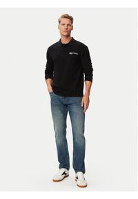 Karl Lagerfeld Jeans Polo B3M17036 Czarny Relaxed Fit. Typ kołnierza: polo. Kolor: czarny. Materiał: bawełna #2