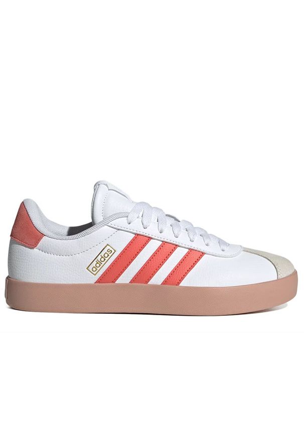 Adidas - Buty adidas VL Court 3.0 JP5346 - białe. Kolor: biały. Materiał: skóra, guma, syntetyk. Szerokość cholewki: normalna. Wzór: aplikacja