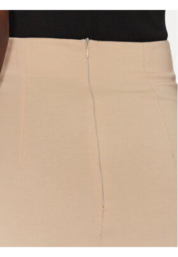 ViCOLO Spódnica midi TD0093 Beżowy Regular Fit. Kolor: beżowy. Materiał: wiskoza