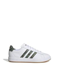 Adidas - Buty do chodzenia męskie adidas Grand Court Cloudfoam. Okazja: na co dzień. Zapięcie: pasek. Kolor: biały. Materiał: materiał. Model: Adidas Cloudfoam. Sport: turystyka piesza