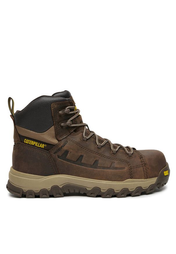 CAT Footwear Trapery Threshold Rebound Wp Nm Ct S7L Hro Fo Sr P726048 Brązowy. Kolor: brązowy. Materiał: skóra