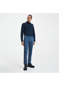 Reserved - Spodnie chino slim fit - Niebieski. Kolor: niebieski #1