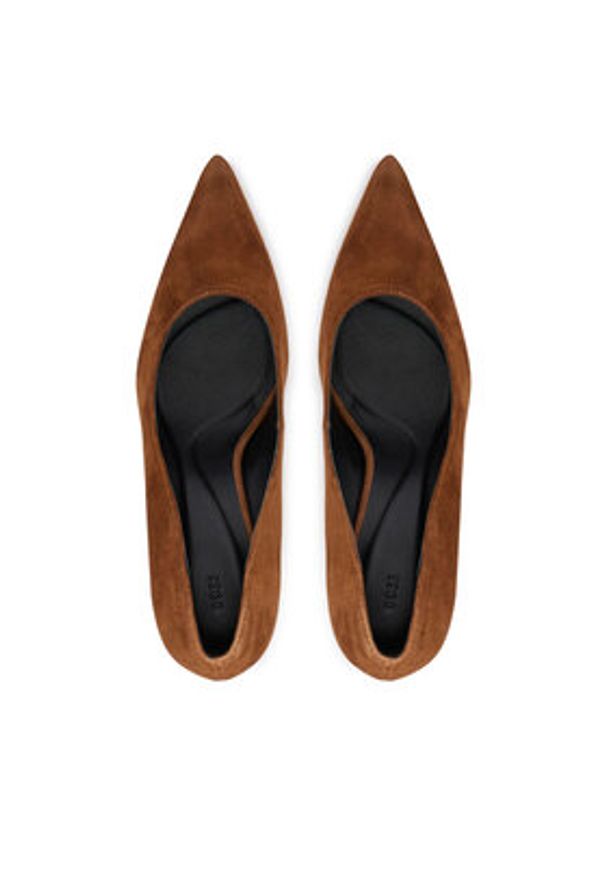 BOSS Czółenka Gracey 50554372 Brązowy. Kolor: brązowy. Materiał: skóra