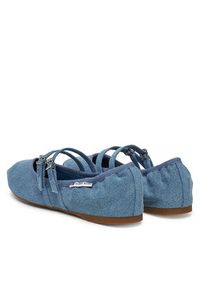 Tommy Jeans Baleriny Ballerina Denim EN0EN02782 Niebieski. Kolor: niebieski. Materiał: materiał #3