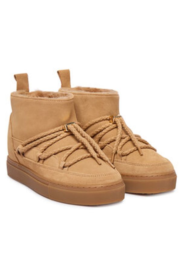 Inuikii Śniegowce Classic Low 1001.001.0092 Beżowy. Kolor: beżowy. Materiał: zamsz, skóra