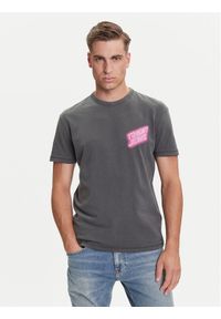 Tommy Jeans T-Shirt Novelty DM0DM21829 Szary Regular Fit. Kolor: szary. Materiał: bawełna