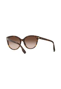 Burberry okulary przeciwsłoneczne damskie kolor brązowy. Kolor: brązowy