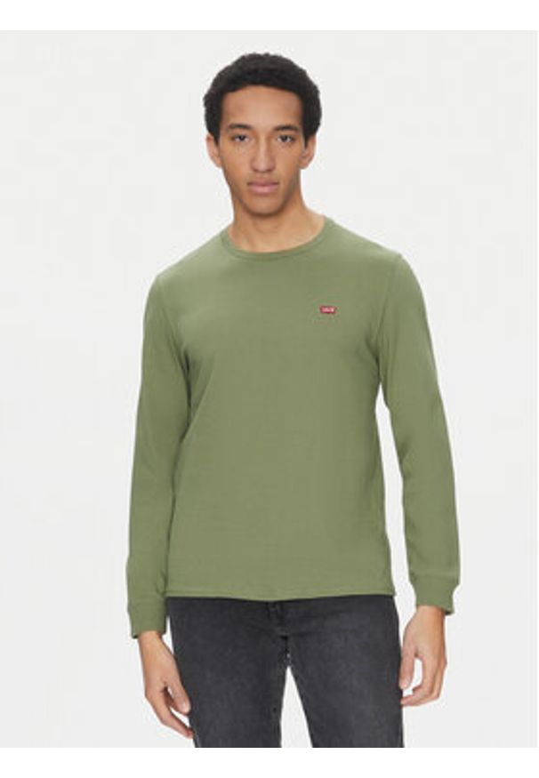 Levi's® Longsleeve Housemark 72848-0022 Zielony Regular Fit. Kolor: zielony. Materiał: bawełna. Długość rękawa: długi rękaw