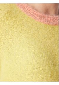 United Colors of Benetton - United Colors Of Benetton Sweter 1042E102Z Żółty Regular Fit. Kolor: żółty. Materiał: syntetyk #3