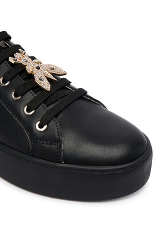 Patrizia Pepe Sneakersy PPJ907.41 Czarny. Kolor: czarny. Materiał: skóra