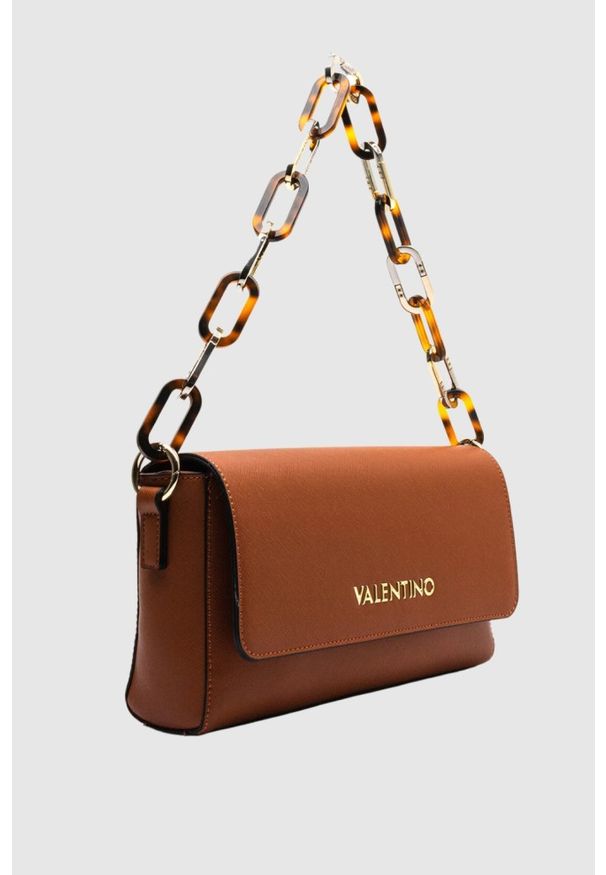 Valentino by Mario Valentino - VALENTINO Brązowa torebka Bercy. Kolor: brązowy
