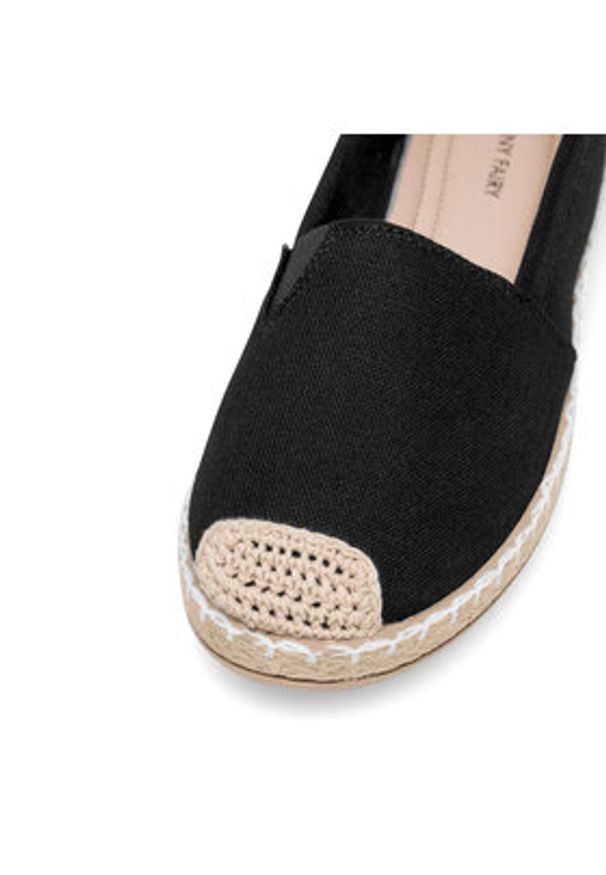 Jenny Fairy Espadryle WYL04103-1 Czarny. Kolor: czarny. Materiał: materiał