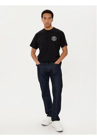 Versace Jeans Couture T-Shirt 78GAHE07 Czarny Regular Fit. Kolor: czarny. Materiał: bawełna #3
