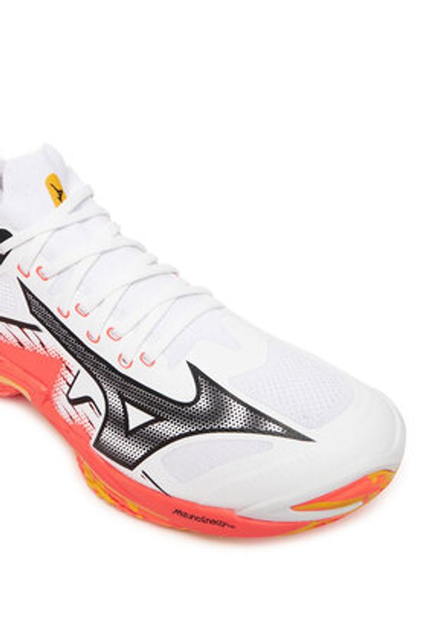 Mizuno Buty halowe Wave Lightning Neo 3 V1GA2402 Pomarańczowy. Kolor: pomarańczowy. Materiał: skóra. Model: Mizuno Wave