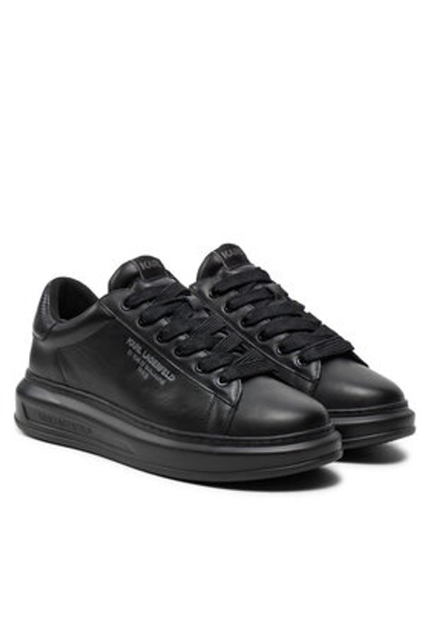 Karl Lagerfeld - KARL LAGERFELD Sneakersy KL52584 Czarny. Kolor: czarny. Materiał: skóra